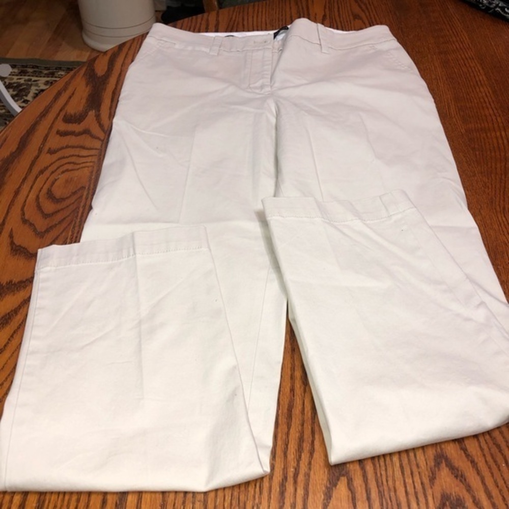 TALBOTS SIZE 8 THE PERFECT CHINO KHAKI COLORED